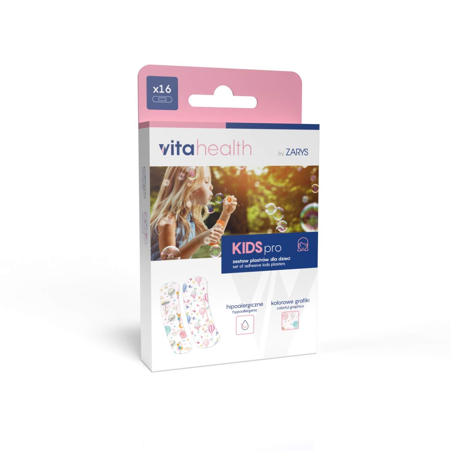 Zestaw plastrów dla dzieci vitahealth KIDSpro dla chłopców i dla dziewczynek Zestaw plastrów dla dzieci vitahealth KIDSpro dla chłopców i dla dziewczynek