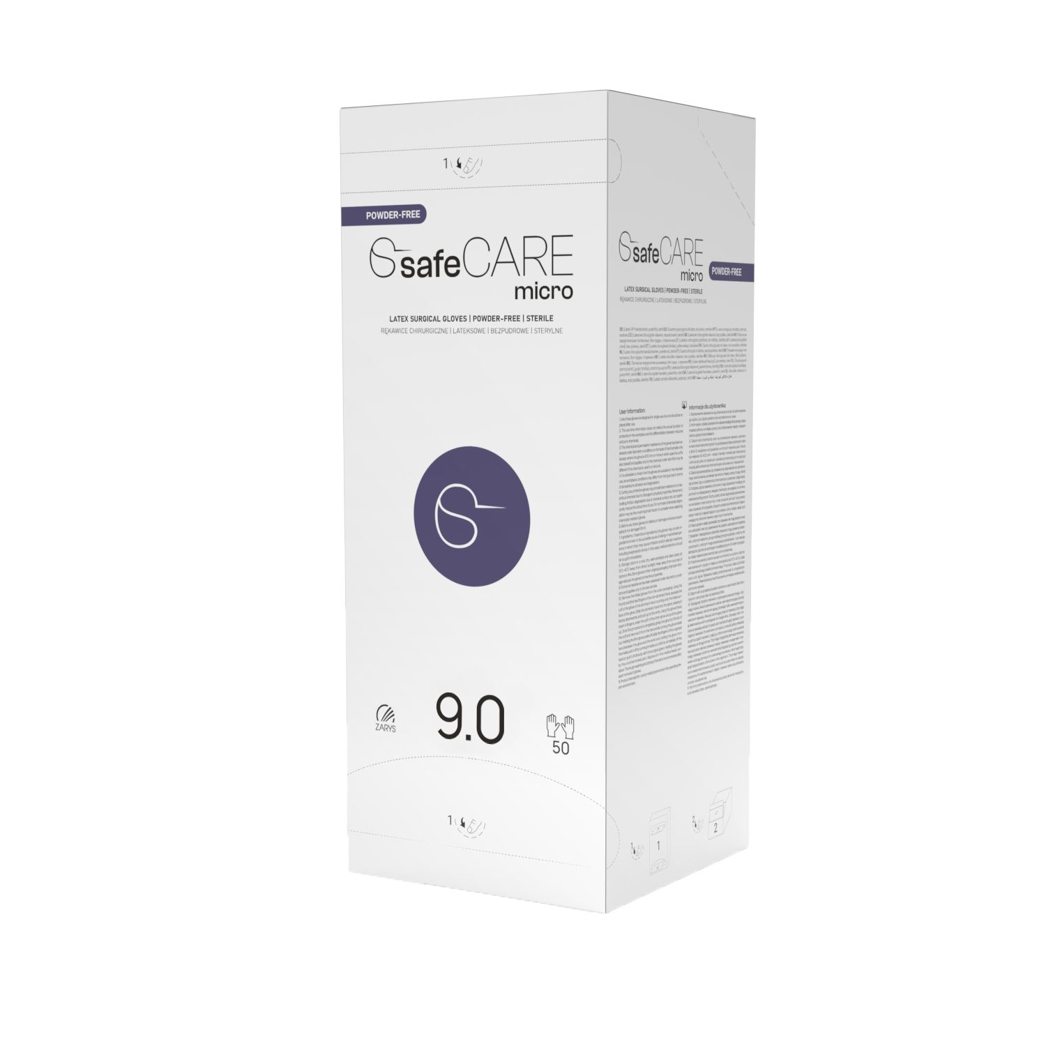 Rękawice chirurgiczne SafeCare micro lateksowe bezpudrowe Rękawice chirurgiczne SafeCare micro lateksowe bezpudrowe