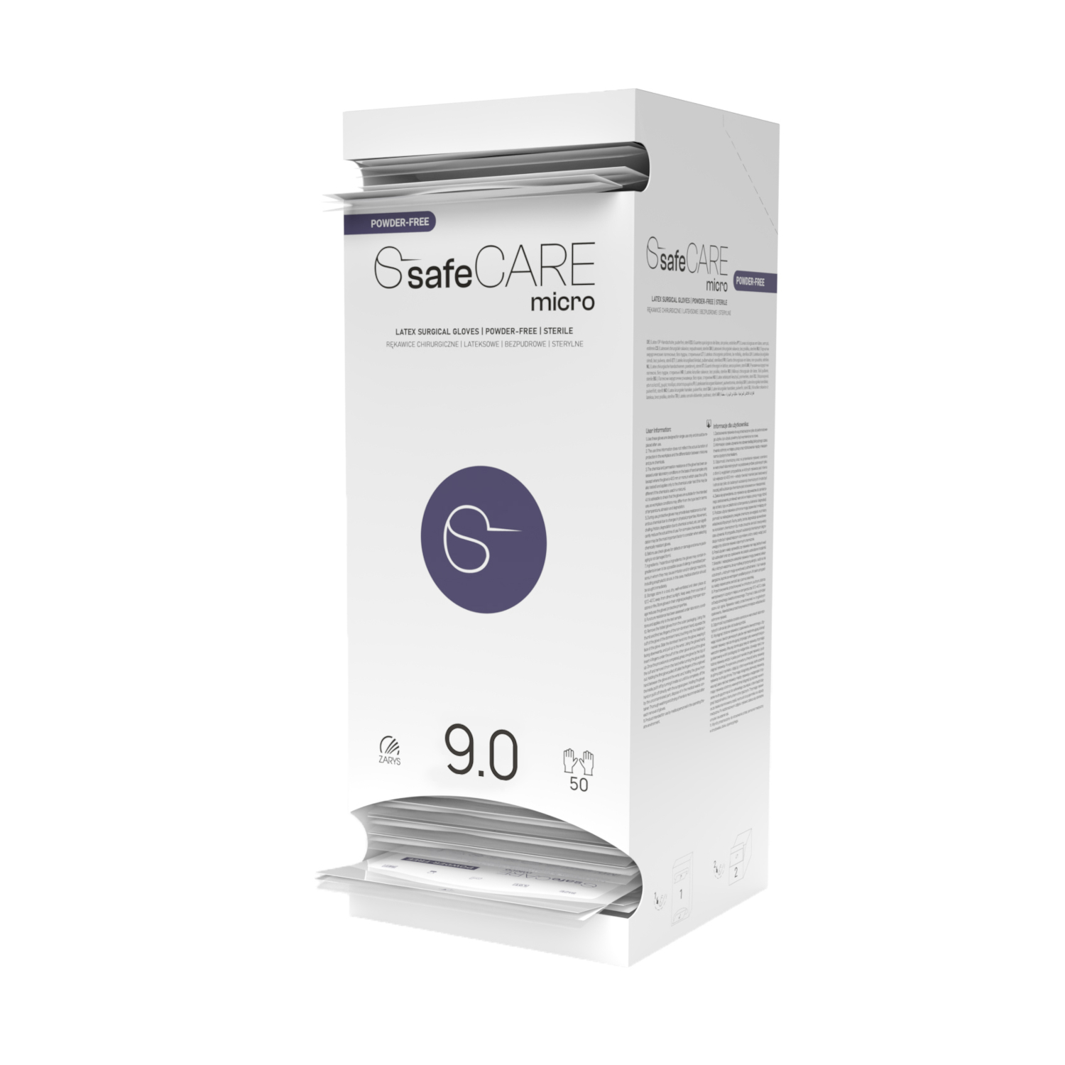 Rękawice chirurgiczne SafeCare micro lateksowe bezpudrowe Rękawice chirurgiczne SafeCare micro lateksowe bezpudrowe