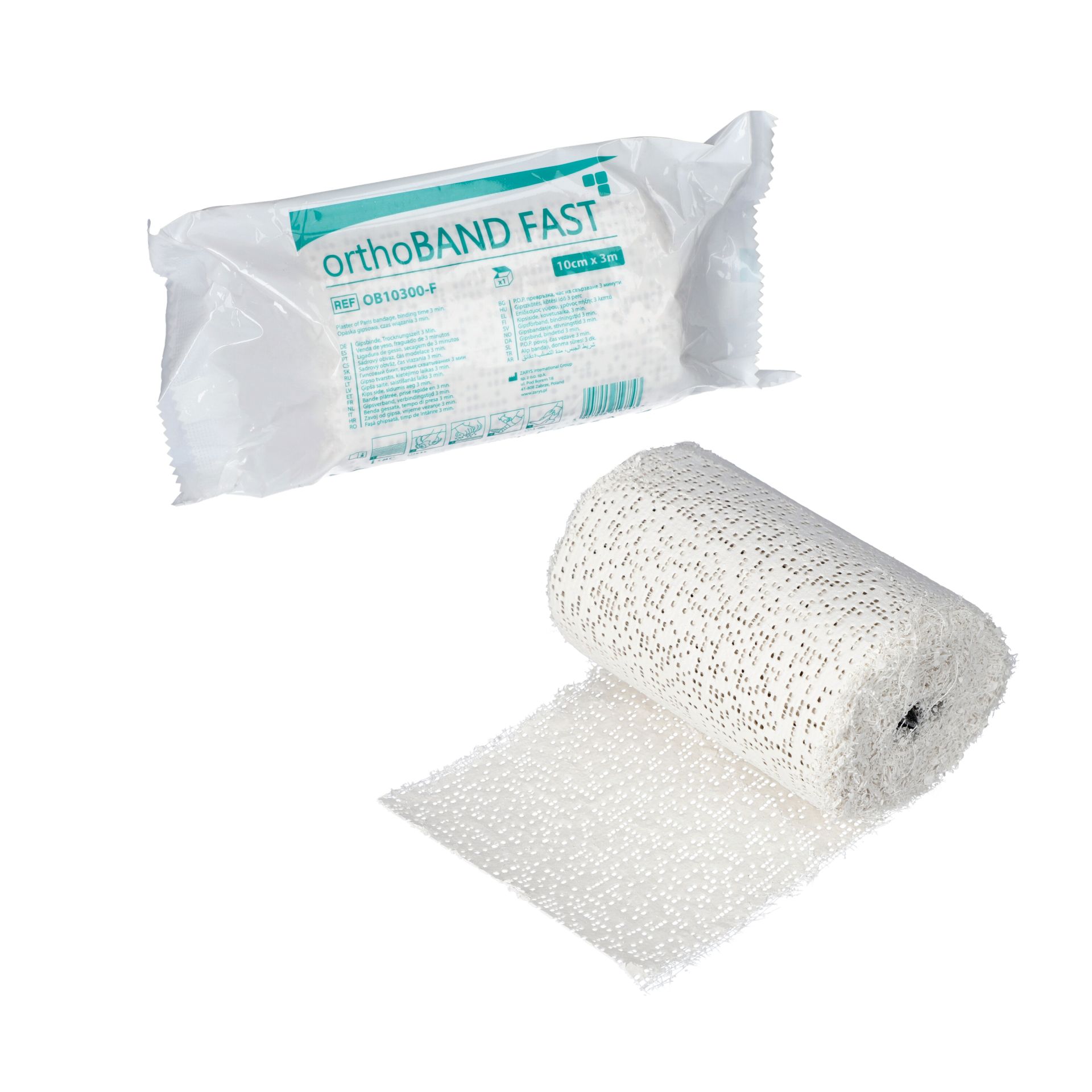 Opaska gipsowa orthoBAND FAST szybkowiążąca 10cm x 3m Opaska gipsowa orthoBAND FAST szybkowiążąca 10cm x 3m