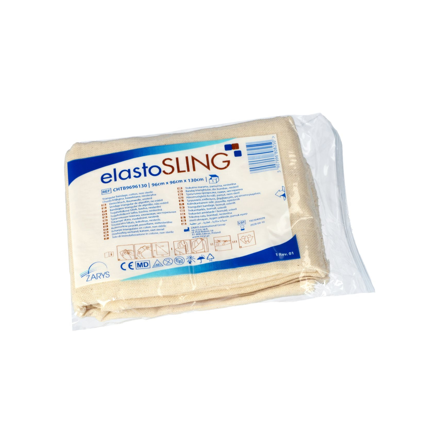 Chusta trójkątna elastoSLING bawełniana Chusta trójkątna elastoSLING bawełniana