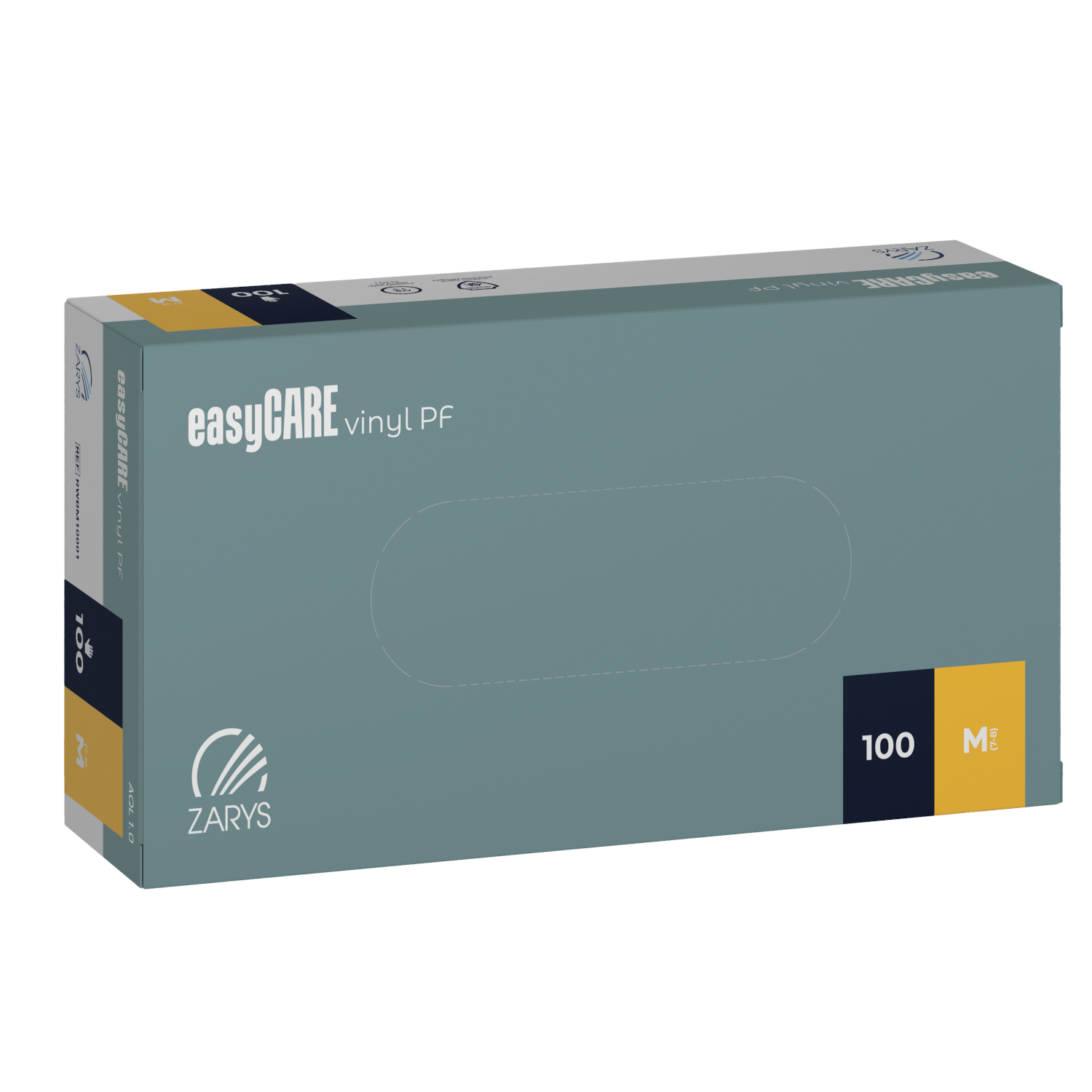 Rękawice winylowe easyCARE vinyl PF M Rękawice winylowe easyCARE vinyl PF M