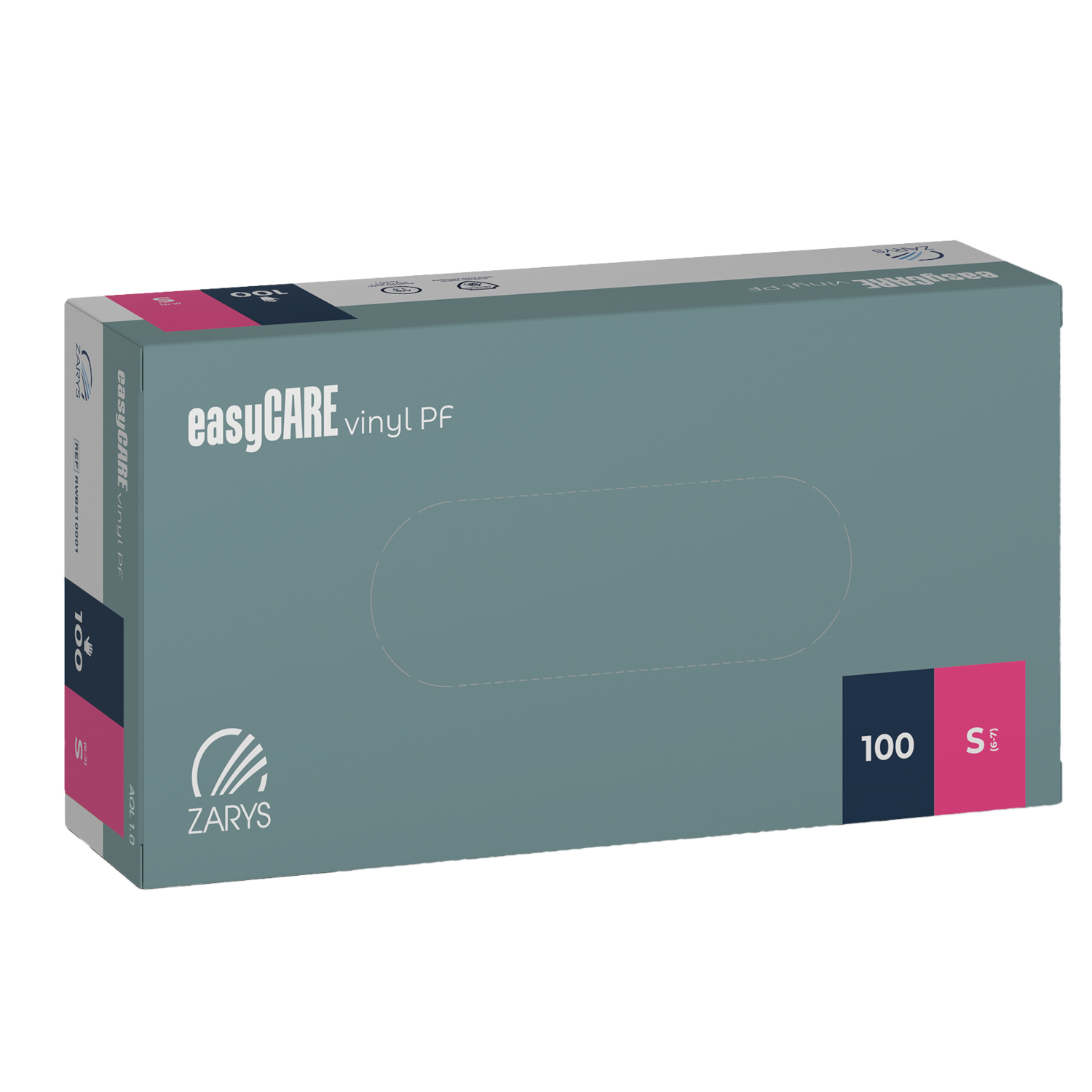 Rękawice winylowe easyCARE vinyl PF S Rękawice winylowe easyCARE vinyl PF S