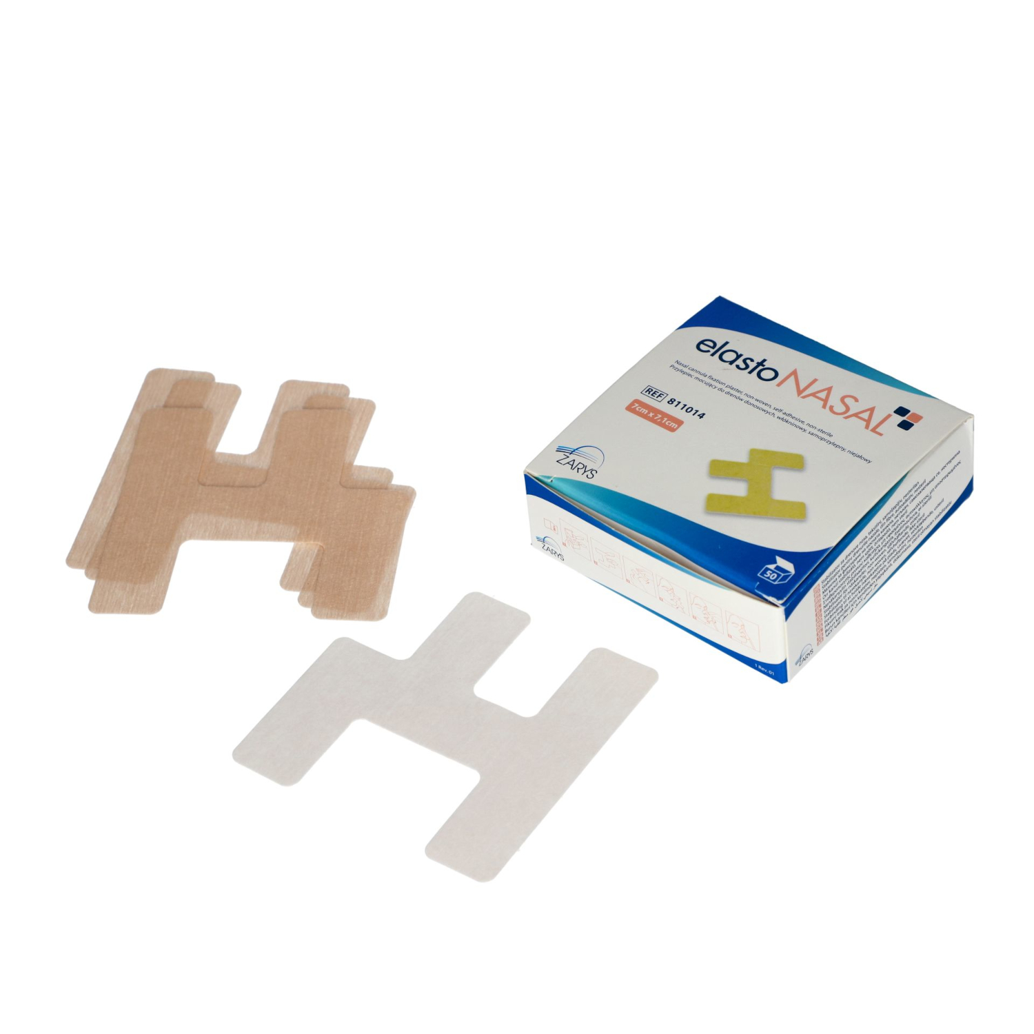 Opatrunek do mocowania drenów donosowych elastoNASAL cielisty Opatrunek do mocowania drenów donosowych elastoNASAL cielisty