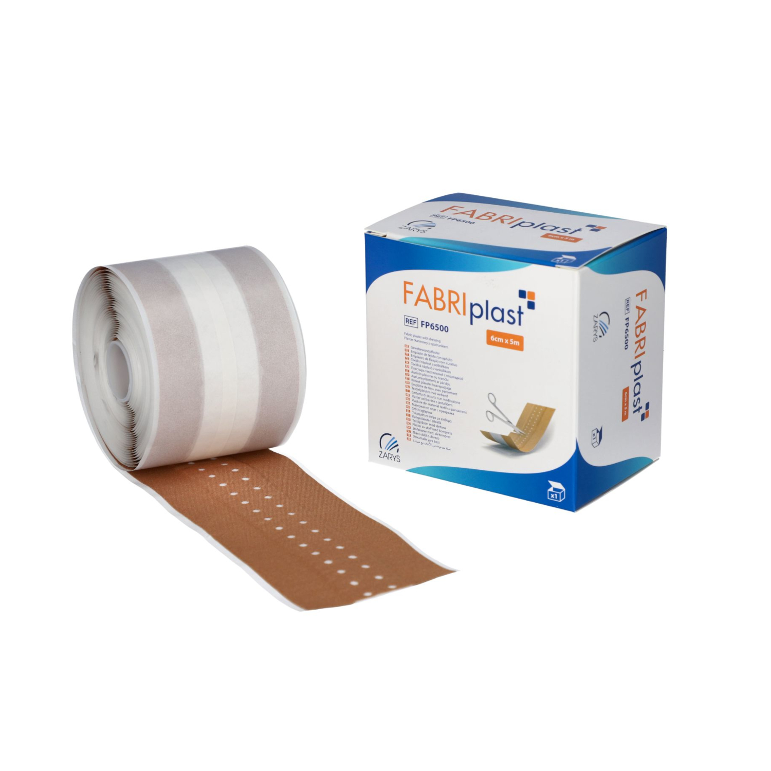 Plaster tkaninowy z opatrunkiem FABRIplast do cięcia Plaster tkaninowy z opatrunkiem FABRIplast do cięcia