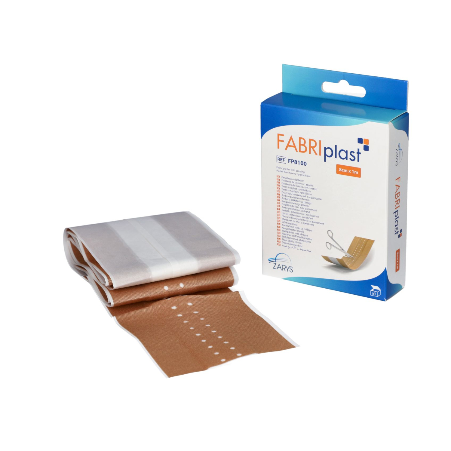 Plaster tkaninowy z opatrunkiem FABRIplast do cięcia Plaster tkaninowy z opatrunkiem FABRIplast do cięcia