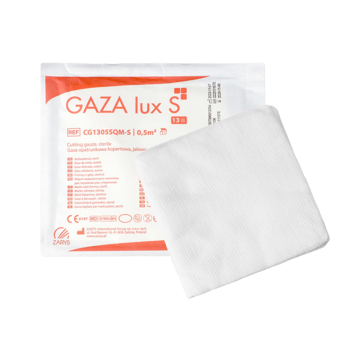 Gaza opatrunkowa 13 nitkowa lux S Gaza opatrunkowa 13 nitkowa lux S