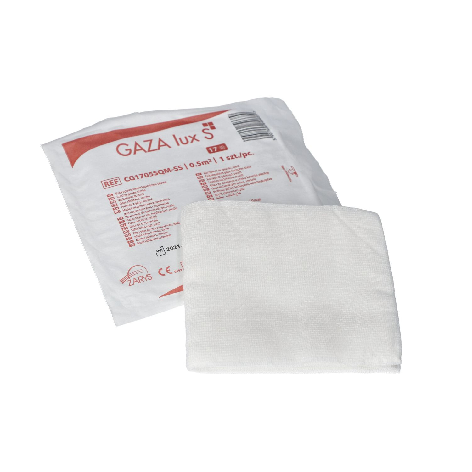 Gaza opatrunkowa 17 nitkowa lux S jałowa Gaza opatrunkowa 17 nitkowa lux S jałowa