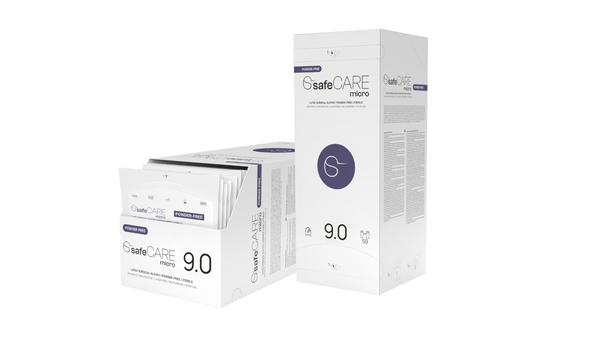 Rękawice chirurgiczne SafeCare micro lateksowe bezpudrowe
