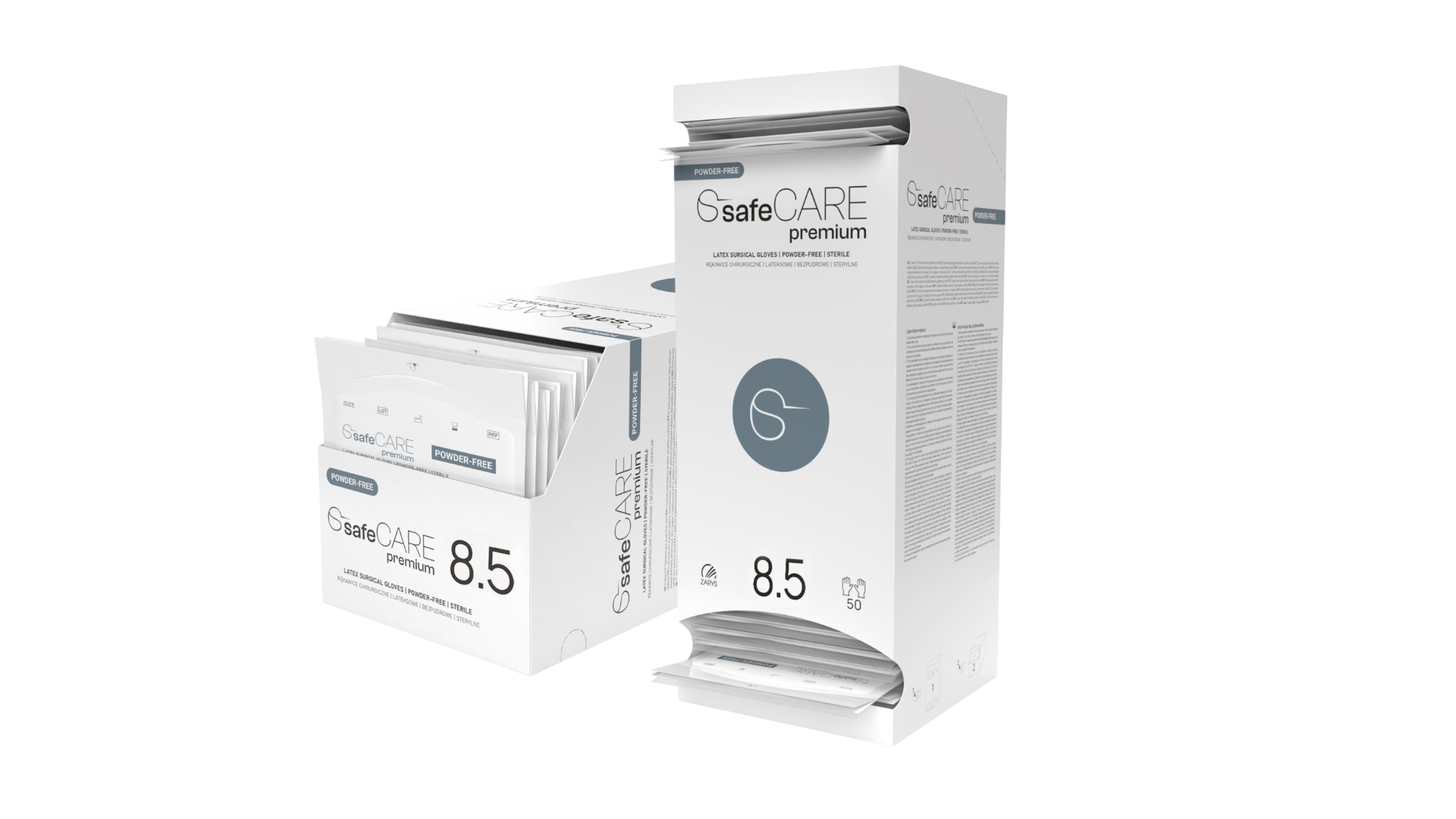 Rękawice chirurgiczne SafeCare premium lateksowe bezpudrowe